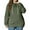 Army Green, variant on Women's Plus Size Pullover Hoodie Solid Color Long Sleeve Hooded Sweatshirt, Cozy and Warm Fall Winter Casual Fashion Top with Soft Fabric for Everyday Wear and Outdoor Activities,Army Green,4XL