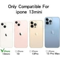thumbnail image 2 of Designer for iPhone 13 Mini Mirror Case for Women with Bling Rhinestone, Stick on Mirror for Phone Case,Luxury Shiny Crystal Protective Cover for Outdoor Makeup for Girl(Glitter Diamond), 2 of 7