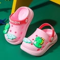 thumbnail image 5 of YDFCWXW Toddler Shoes Little Kid Clogs Slide Sandals for 1-5.5 Years Kids Unisex Girls Shoes and Boys Shoes Garden Shoes Cartoon Slides Slip-Resistance Sandals Beach Slippers (Pink, 5-5.5 Years), 5 of 5