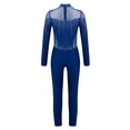 thumbnail image 4 of Lejafay Athletic Leotard for Girls Tank Ballet Unitards Figure Skating Bodysuit Catsuit Gymnastic Dance Jumpsuit Navy Blue 10, 4 of 5