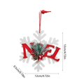 thumbnail image 3 of Fiudx Ofertas relámpago del día, solo en línea Mini árbol de Navidad de interior con muñeco de nieve, decoración colgante de madera para centros comerciales y jardines de infancia, 3 of 6