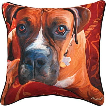 Manual Woodworkers & Weavers Harry Boxer Throw Pillow