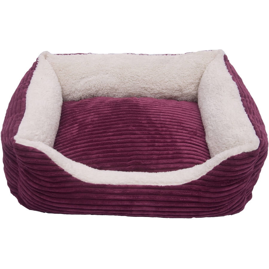 Iconic Pet Luxury Lounge Pet Bed, Imperial Purple, Medium