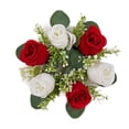 thumbnail image 3 of yuksok Artificial Floral Candle Flower for Dinner Thanksgiving Day Red, 3 of 9