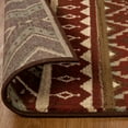 thumbnail image 3 of Medallion Aztec Power-Loomed Indoor Area Rug, 8' x 10', Maroon by Blue Nile Mills, 3 of 6