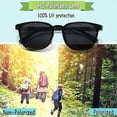 thumbnail image 5 of Kids Ski Goggles Polarized - Children Sunglasses Flexible Frame for Boys Girls Toddlers Age 3-8(black), 5 of 5