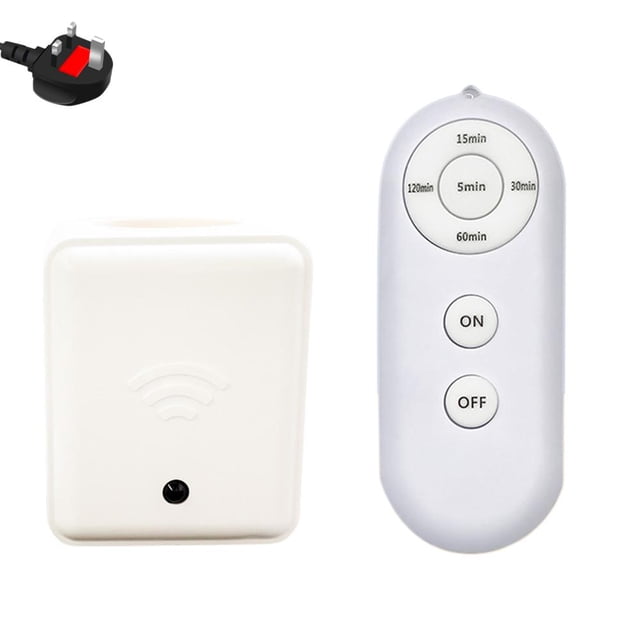 E27 Smart Remote Control Lamp Holder Socket, Wireless Plug-in Light Adapter with Timer for LED Bulbs, On/Off Switch for Home Bedroom Lighting