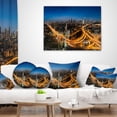 thumbnail image 3 of Designart Highway and Main Traffic Bangkok - Cityscape Throw Pillow - 18x18, 3 of 4