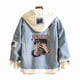 thumbnail image 1 of Chaqueta vaquera BTS Jungkook Cool Swag con estampado de personajes Streetwear, 1 of 1