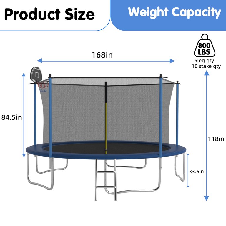【atan】 SENCHO GINSYTALIOR TRAMPOLINE Jump N' Dunk 14 FT Round