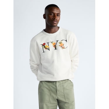 Free Assembly Men's New York Graphic Cotton Sweatshirt, Sizes S-2XL