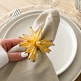 thumbnail image 4 of Linen Chest Starburst Bead Napkin Ring - Gold, 4 of 5