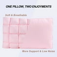 thumbnail image 4 of YOUR MOON Super Support Soft Down-Alternative Pillow King Size, Fluffy Soft Luxury Hotel Gel Sleeping Pillows, Bed Pillows for Side Sleepers(Pink), 4 of 14