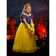thumbnail image 6 of IBTOM CASTLE Princess Costume for Girls Kids Halloween Cosplay Birthday Party Dress up with Accessories, 9 Pieces 5-6 Years Yellow, 6 of 8