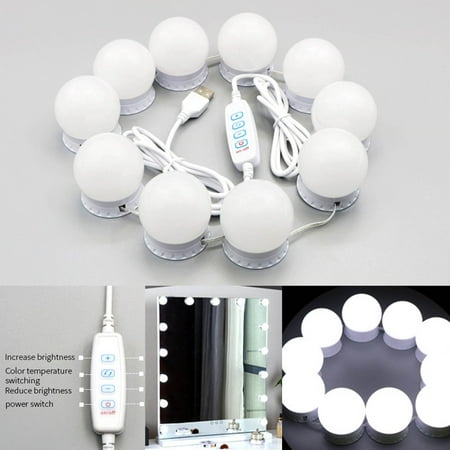 

USB 3 Colors Dimming Headlamp LED Cosmetic Bulb Fill Light