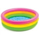 thumbnail image 2 of Piscina para bebé de 60cm/90cm/120cm, piscina inflable redonda de PVC de 3 colores con arcoíris, piscina pequeña con bomba para niños, piscina acolchada para niños, 2 of 8
