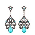 thumbnail image 1 of de material cristal Artificial de Preciosa Artificial de Boho de La de Las Mujeres Cuelga Los Pendientes, 1 of 6