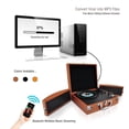thumbnail image 2 of PYLE PVTTBT8OR - Bluetooth Classic Vinyl Record Player Turntable with Vinyl to MP3 Recording, Aux Input, RCA Output, Built-in Rechargeable Battery & Fold-Out Speakers, 2 of 4