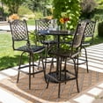 thumbnail image 2 of Arianna Outdoor 5 Piece Cast Aluminum Bar Set, Shiny Copper Finish, 2 of 7