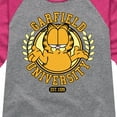 thumbnail image 3 of Garfield - University - Toddler & Youth Girls Raglan Graphic T-Shirt, 3 of 4