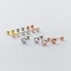 thumbnail image 2 of Pendientes de plata de ley 925 Love Lodge con cuentas redondas y diseño de nicho con agujeros para las orejas que se elevan y joyas para las orejas M04345, 2 of 6