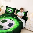 thumbnail image 3 of Erosebridal Football Queen Sheet Sets For Soccer Gamer,Ball Sport Games Kids Bed Set For Boys 4 Pieces, 3 of 6