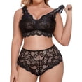 thumbnail image 2 of Zhuge - Lenceria Mujer Erótica Talla Grande ，M, Ropa Mujer Curvy en Negro - Conjuntos de Lencería Sexy para Mujeres, 2 of 4