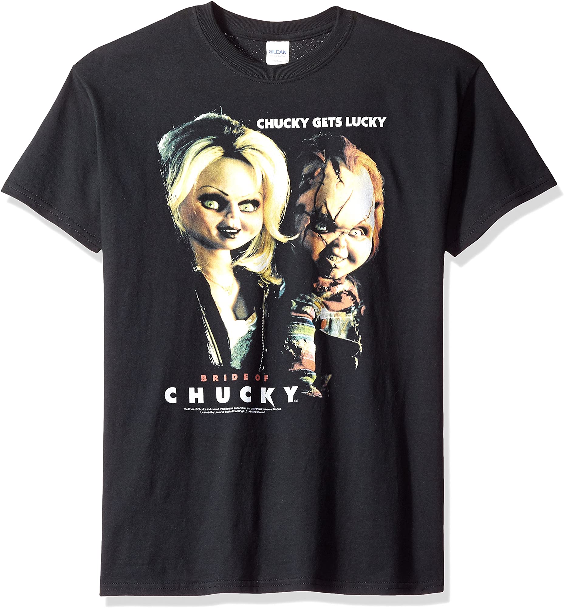 Trevco Mens Bride Chucky Gets Lucky T 