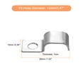 thumbnail image 2 of Uxcell 30Pack Pipe Strap 304 Stainless Steel Pipe Support Strap Fit for 1/2in(12mm), 2 of 6
