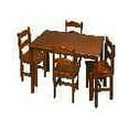thumbnail image 2 of Gift Mark Table Set with 4 Chairs-Color:Honey,Shape:Rectangle, 2 of 2
