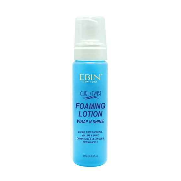 EBIN New York Curl & Twist Foaming Lotion 8.5oz - Original, Frizz Control, Unisex