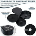 thumbnail image 4 of fafa-Margarita Salt Rimmer Set, New Upgraded 1 Pack 3 Tier Bar Glass Rimmer Black Plastic Sugar and Salt Rimmer Box with Sponge for Cocktail Bartender Tool, 4 of 4