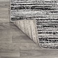 thumbnail image 6 of JONATHAN Y SILK ORCHID 5 x 8 Area Rug, Loom Strie - Black/Gray, SOR200C-5, 6 of 8