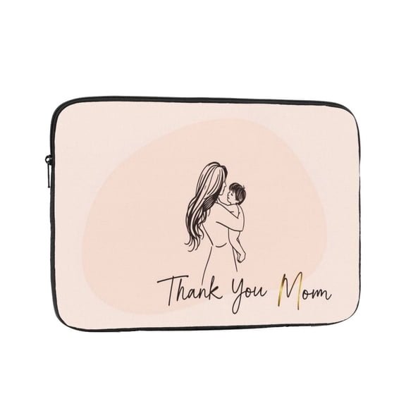 Laptop Sleeve Bag Compatible For iPad MacBook Air Pro Tablet Computer PC notebook Protective Fit in 10/12/13/14/15/16/17 inch Size hand drawn thank you mom (2)