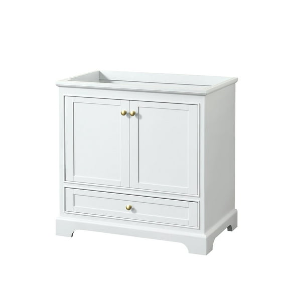 Wyndham Collection Wcs202036scxsxxmxx Deborah 35-1/4" Free Standing Single Wood Vanity