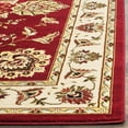 thumbnail image 3 of SAFAVIEH Lyndhurst Manuel Floral Runner Rug, Red/Ivory, 2'3" x 8', 3 of 8