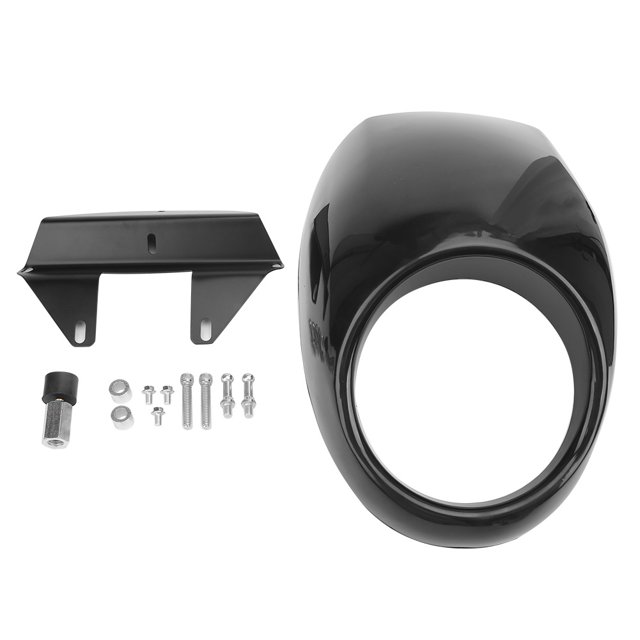 Accesorio de modificación de motocicleta de repuesto de carenado de motocicleta negro brillante Universal de 6 pulgadas