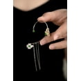 thumbnail image 4 of Green Jade Butterfly Ear Cuffs, 925 Silver, 4 of 6