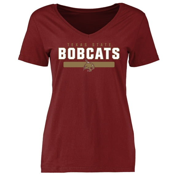 Women's Maroon Texas State Bobcats Team Strong T-Shirt