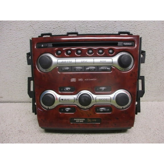 Pre-Owned 09 2009 Nissan Murano Radio Control Panel OEM LKQ - Verify Specific Vehicle Fitment In Description - (Good)