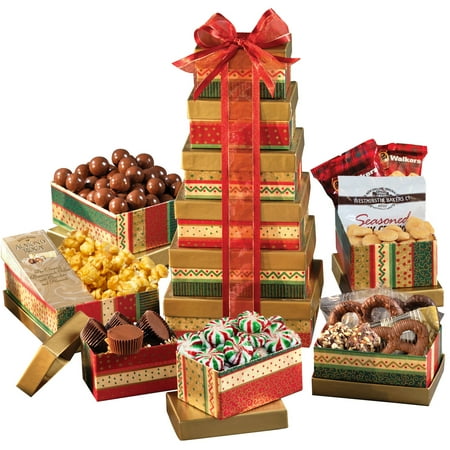 broadway basketeers christmas gift tower 9 pc walmart com broadway basketeers christmas gift tower 9 pc walmart com