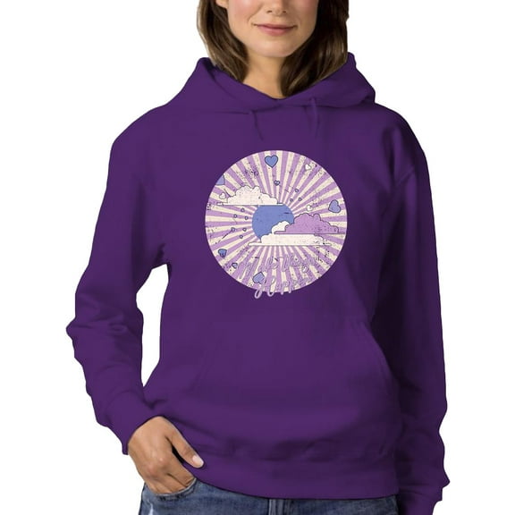 Make Things Happen Retro Groovy Hoodie Women -Image by Shutterstock, Female Small