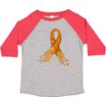 thumbnail image 3 of Inktastic Leukemia Awareness with Orange Ribbon Made of Hearts Boys or Girls Toddler T-Shirt, 3 of 5