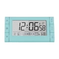 thumbnail image 1 of Reloj digital de escritorio, despertador portátil para adolescentes y niños y adultos. Azul, 1 of 5