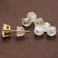 thumbnail image 6 of REACHISE 50pcs Clear Silicone Earring Backs for Earrings (Golden), 6 of 8