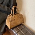 thumbnail image 1 of Bolso de mano informal para mujer, bolso de ante de gran capacidad, bolso Hobo elegante de Color sólido, 1 of 8