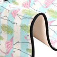 thumbnail image 6 of SKYSONIC 2X6 Feet Summer Cute Flamingos Runner Rug with Rubber Backing, Tropical Palm Leaves Non Slip Entryway Rug Runner Washable Soft Area Rug Carpet for Hallway Bedroom Kitchen Decor, 6 of 6