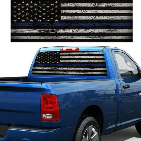 Truck Back Window Decals >> Car Sticker Blue Thin Line American Flag Rear Window Graphic Decal For Car Truck Suv 135 36cm Truck Back Window Decals >> Car Sticker Blue Thin Line American Flag Rear Window Graphic Decal For Car Truck Suv 135 36cm