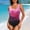 Hot Pink, variant on Otvok Womens One Piece Swimsuits Athletic Training Swimwear Bathing Suits Color Matching Pleated Swimsuit Bikini