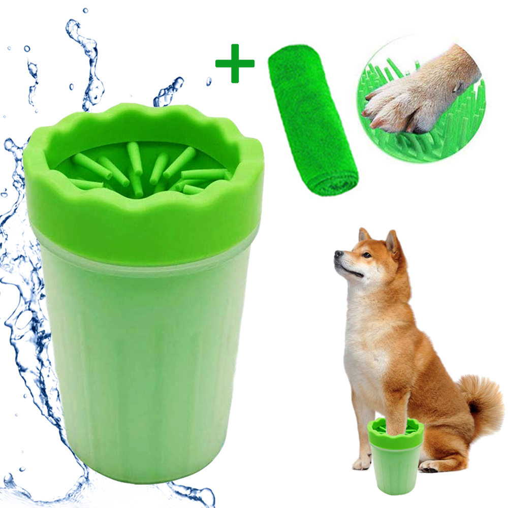 Dog/Cat Paw Cleaner, Portable Pet Foot Washer Plunger Cup, Grooming